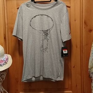 NWT L Nike Gray Dry Fit Tee
